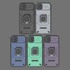 For iPhone 15 Cover For Apple iPhone 13 14 15 5G Case Lens Sliding Window Protector Armor Shockproof Holder Magnetic Bumper