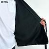Arcade Men's Fleece-Lined Samue Kimono for Winter, Warm, Jinbei Kimono, Size M, Navy (Type B)