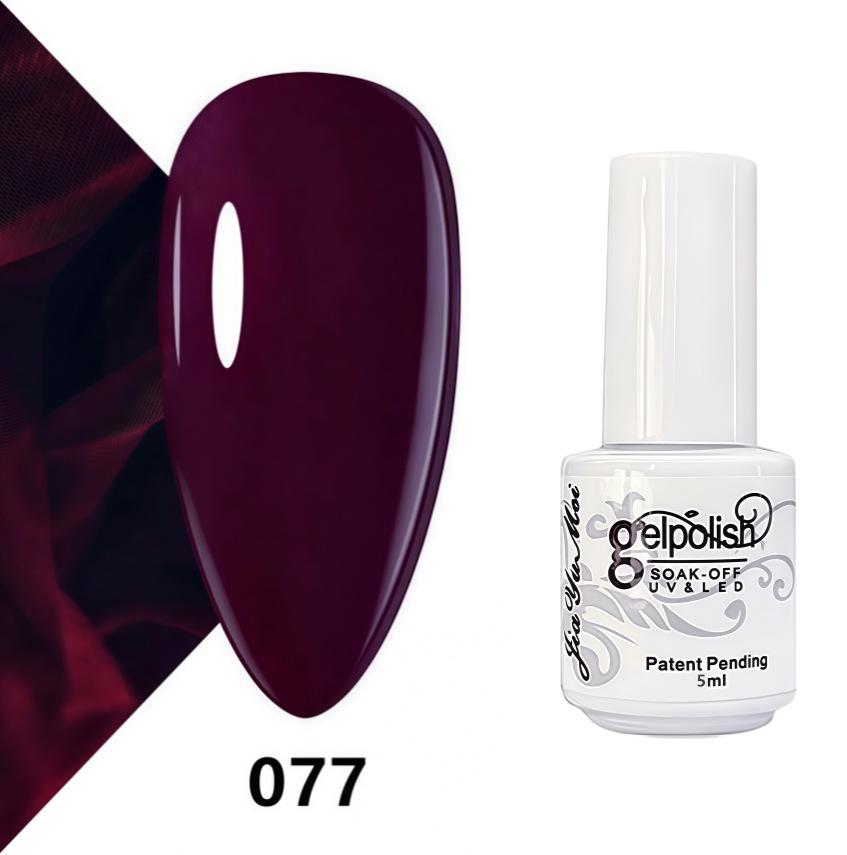 GELPOLISH Nail Art Set: Base, Top Coat, Transparent & White Gel Polishes