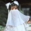 Ancient Headwear Hanfu Face Veil Tassel Chinese Hanfu Accessories Face Covering Gauze  Women
