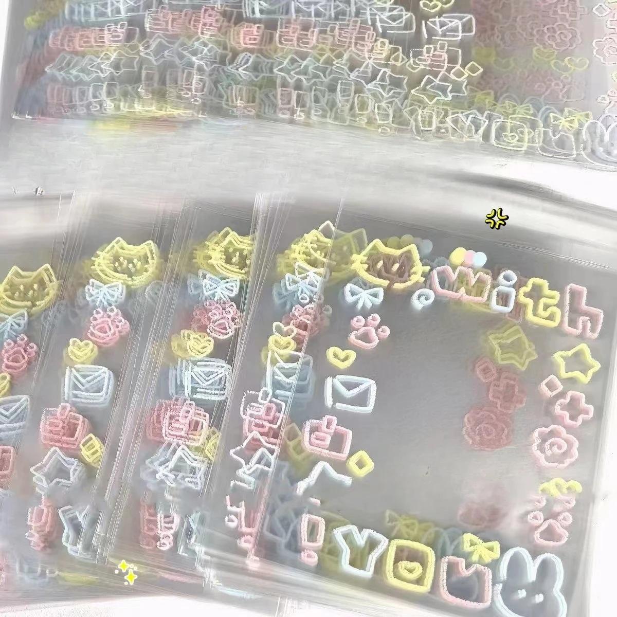 

50 шт. держатель для фотокарт Kpop, упаковочные материалы для фотокарт, чехол для фотокарт, офисные принадлежности