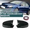 For VW Volkswagen Golf MK5 GTI R 2003-2009 Car Rearview Side Mirror Cover Sticker Wing Cap Exterior Door Case Trim Carbon Fiber