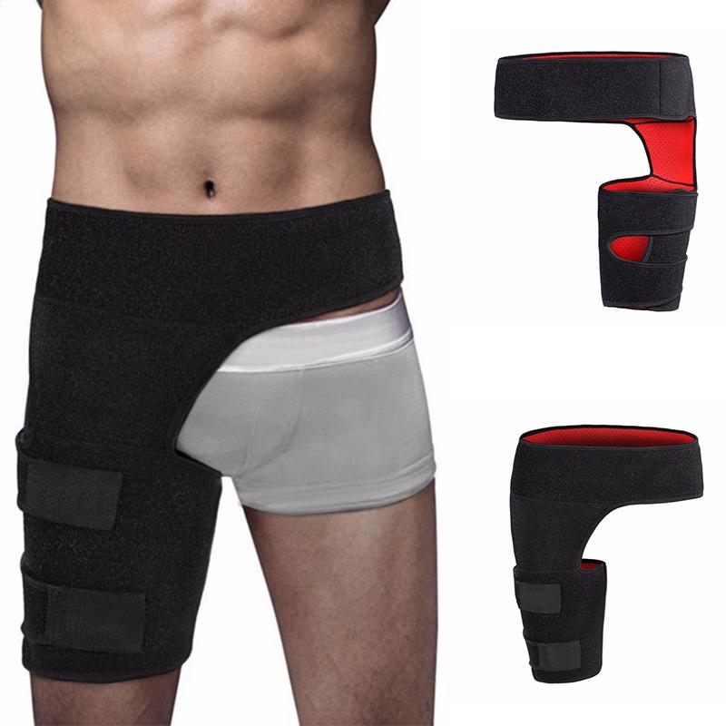 Adjustable Groin Support Wrap for Hip Joint Pain Relief Waist Groin Sacrum Strain Arthritis Protector Hip Thigh Brace