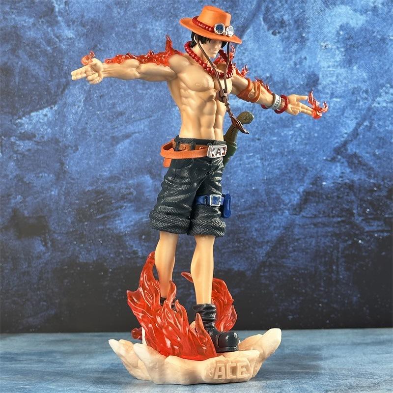 26cm Anime One Piece Ace Figure Portgas D Ace Action Figurine PVC Statue Collectible Model Toys for childern christmas Gifts