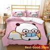 3D Print Bubu Dudu Cartoon Bear Panda Bedding Set Printed With Pillowcase Duvet Cover Soft Single Double Queen Super King Size