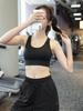 Women's Shockproof Sports Bra: High-Intensity Support & Stylish Back for Running & Yoga Fitness