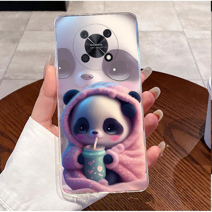 Case for Huawei novaY90 nova Y90 Casing CTR-LX2 LX1 LX3 Cover Clear Soft Silicone TPU Luxury Love Heart Rabbit Funny Phone Case