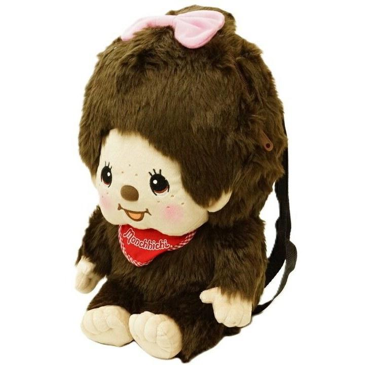 Unic Childrens Plush Backpack Monchhichi-chan (MC-0007GL)