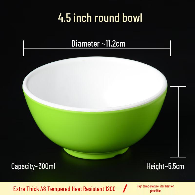 Commercial Thickened Melamine Round Bowl