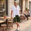 Men's Relaxed Fit Cargo Shorts with Multiple Pockets Drawstring Waist Casual Lightweight Knee Length Bottoms for Everyday Wear