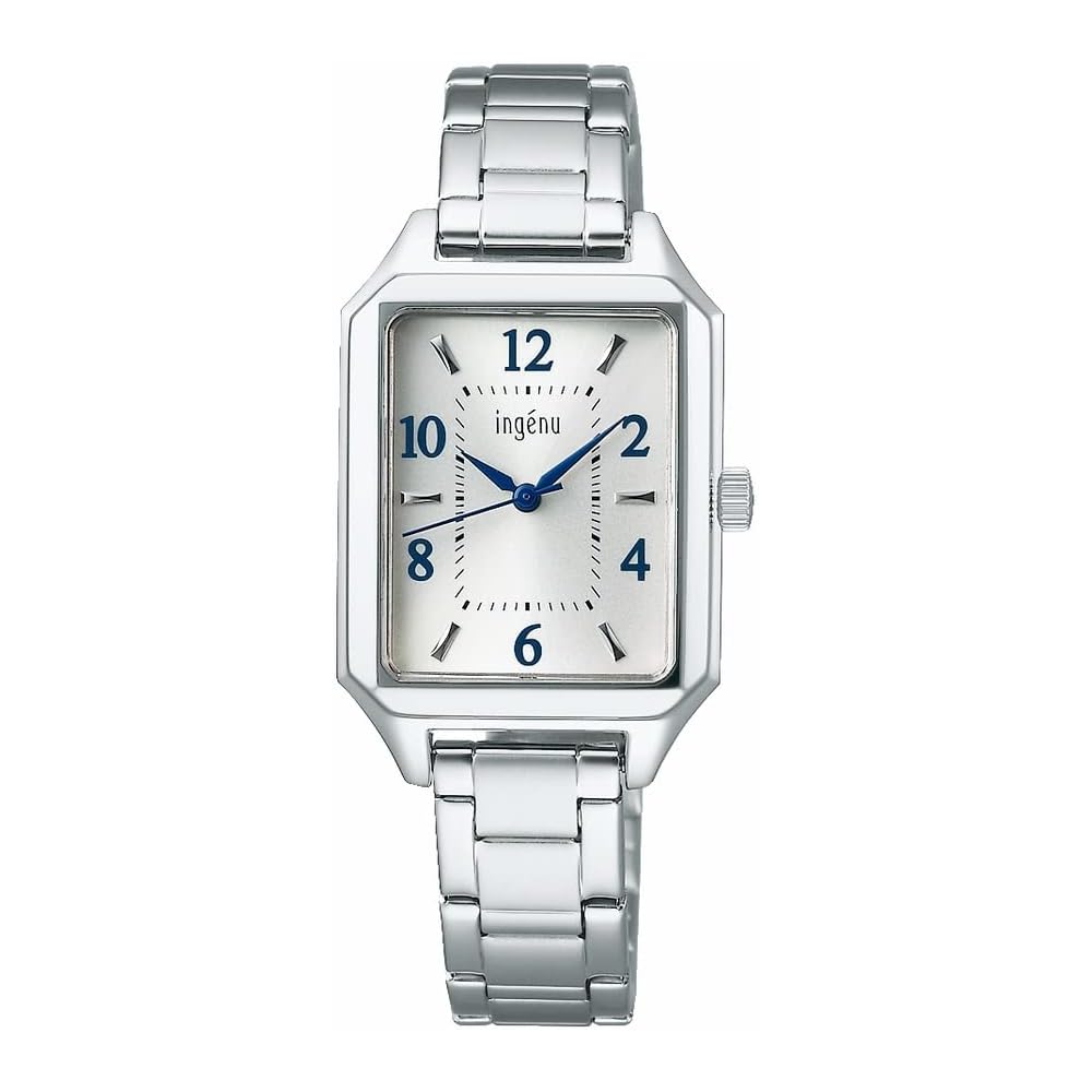 Ingenu Seiko Watch Angeline Square Quartz AHJK468 Women s Silver Wristwatch
