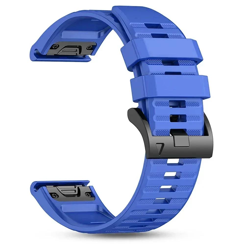 22 26mm QuickFit Watch Band for Garmin Fenix 8pro E 7 7X 6X 6 Pro 5 5X Plus Silicone Strap Enduro 3/Tactix 8/Quatix 8 Wriststrap