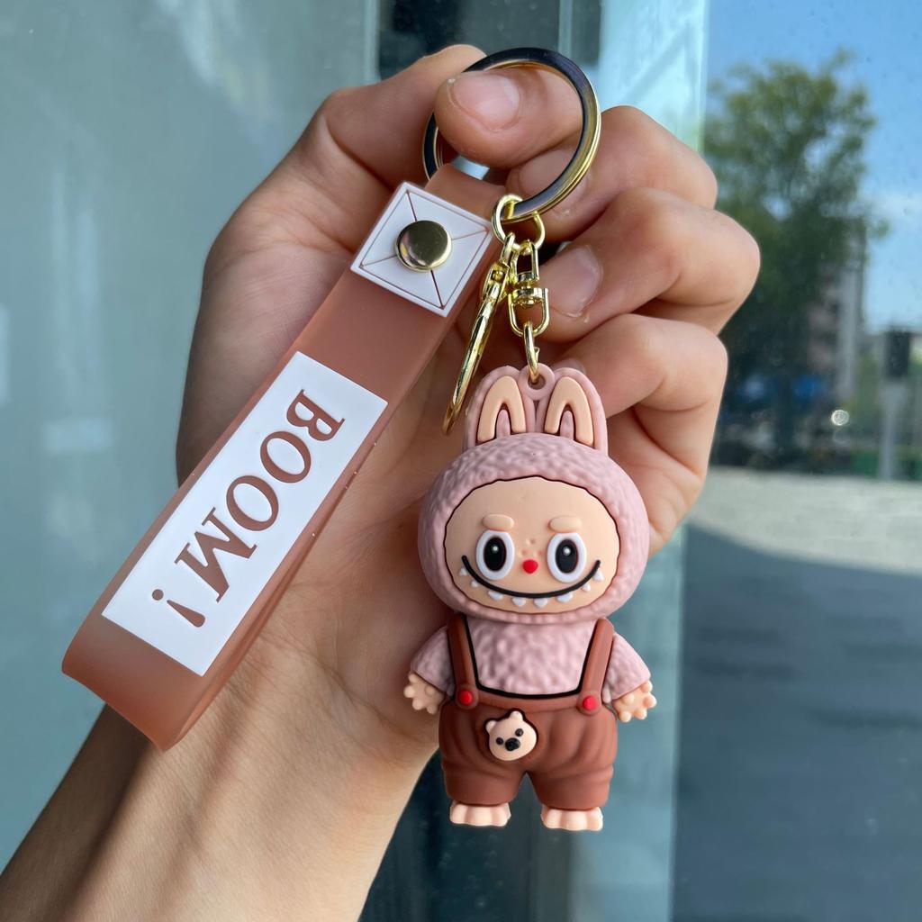 Cartoon Sheep Keychain Pendant Cute Doll Backpack Car Key Chain Ring Gift