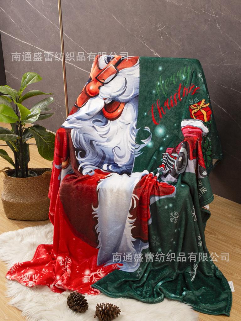 3D Digital Printing Flannel Blanket Sofa Blanket Blanket Single Layer Thickening