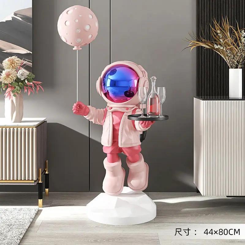 80CM Room Decor Figurines Statue Living Room Floor Decor Astronaut Art Sculpture Modern Nordic Home Decoration Accessories Craft