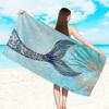 1pc Dolphin, Mermaid, Flamingo Pattern Ultra-fine Fiber Beach Towel, Quick Drying Absorbent Outdoor Swimming Beach Towel
