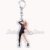 Popular American Singer Acrylic Keychain for Accessories Bag Pendant Key Chain Ring Keychains Jewelry Creative Fans Gifts