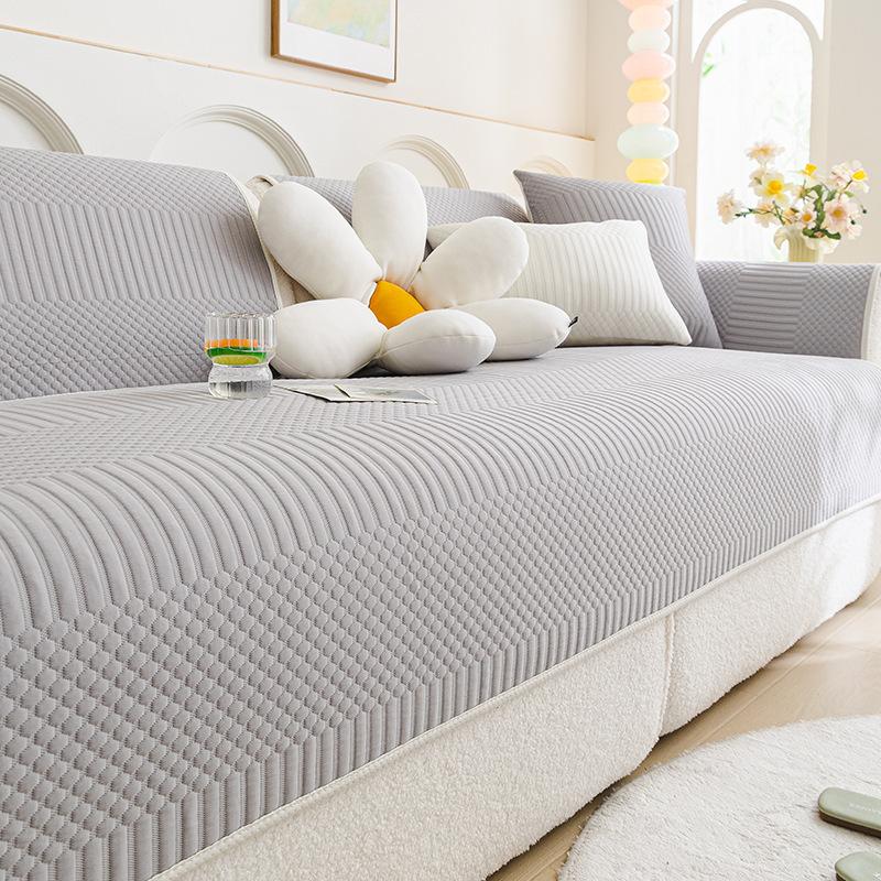 Light Luxury Cool Bean Sofa Cushion  Summer New One-Piece Non-Slip Breathable Mat Ice Silk Mat Cushion