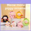 Cat Decor Resin Figurine With Wealth Symbols For Home Office Gift Ideas