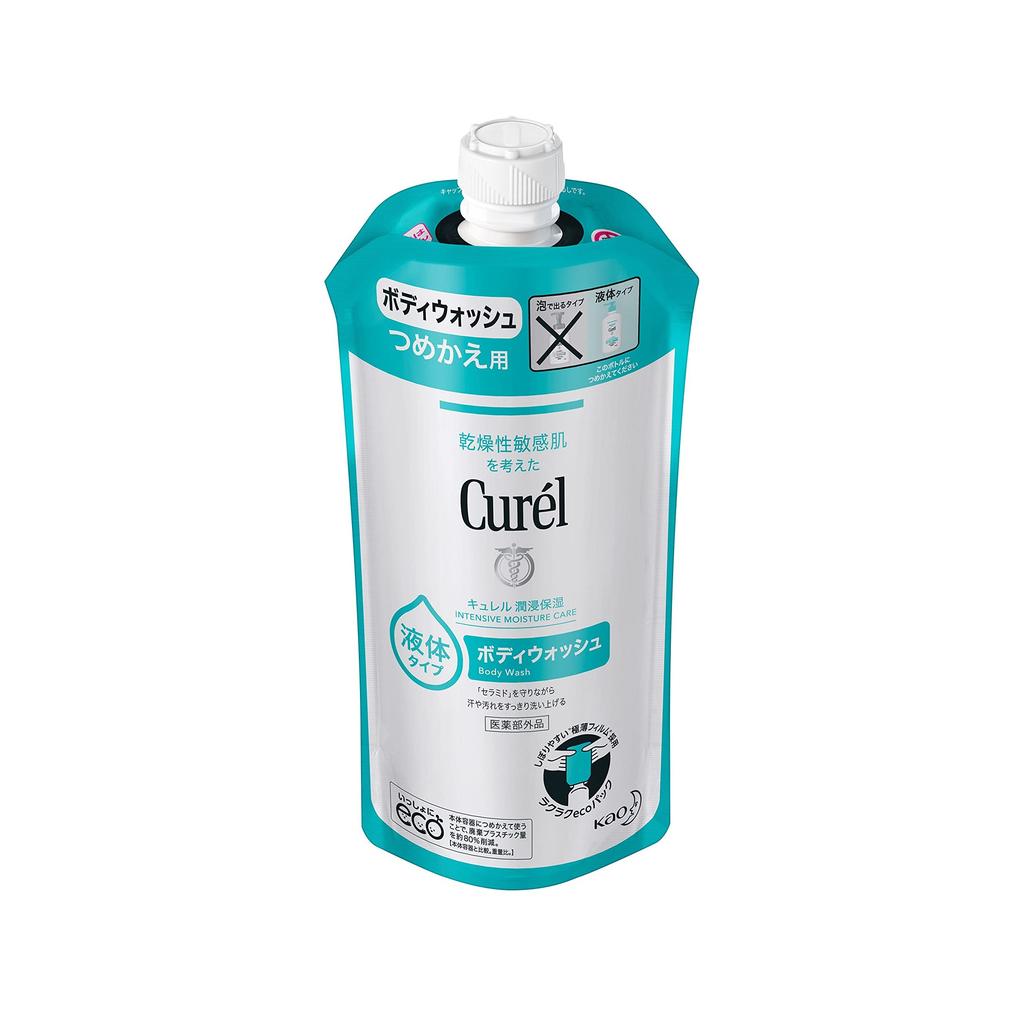 Curel Body Wash Refill 340ml (Can also be used for babies) Weakly acidic, fragrance-free, color-free body soap