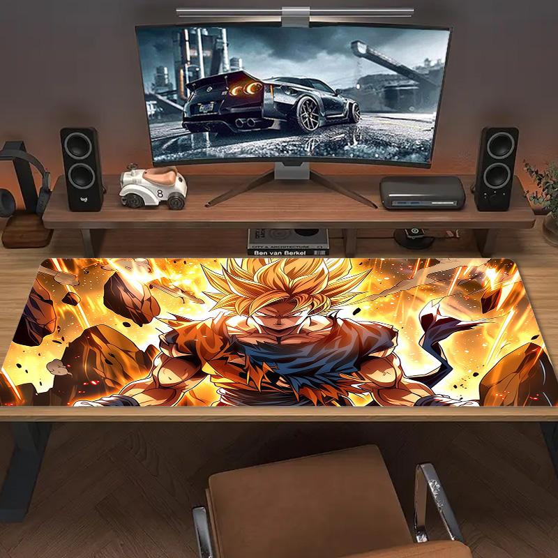 Son Goku Potisk Polštář Protiskluzový Podložka pod Notebook Tablet Velká Podložka pod Myš XXL Podložka Mini PC Herní Podložka S Uzamykatelným okrajem