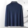 Polo a Maniche Lunghe da Uomo MONTAGUT con Collo Jacquard in Misto Lana