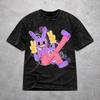 TADC Cartoon Washed T Shirt Fashion Streetwear for Men Women Hiphop T-Shirts Tee Short Sleeve