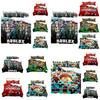 Cartoon Roblox Minecraft Digital Print Bedding Set High-quality Cartoon Style White Color