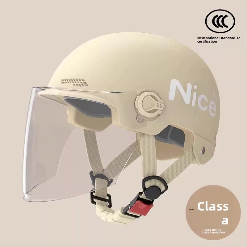 Electric Vehicle Helmet Men and Women Large Summer Breathable Four Seasons Universal Safety Helmet Half Helmet