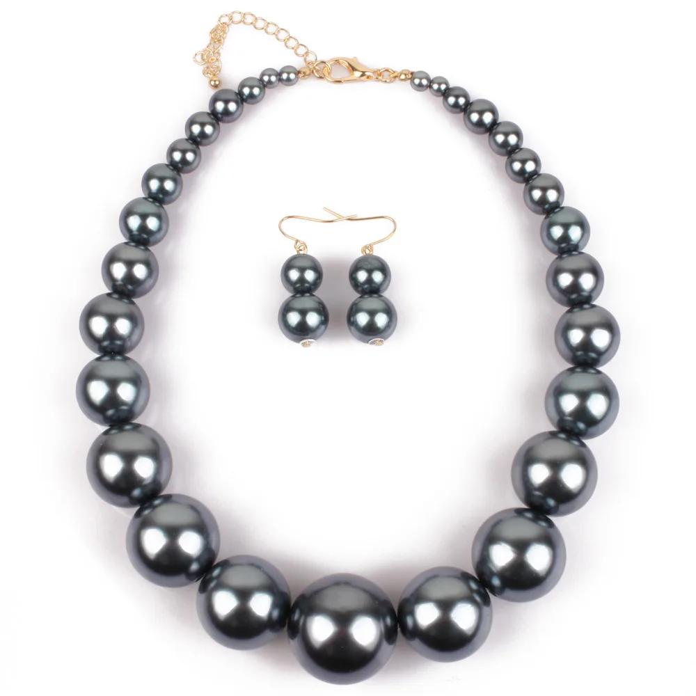 Women Fashion Luxury Pearl Short Clavicle Chain Handmade Temperament Necklace Simulated Pearl Wedding Jewelry for Women Gift