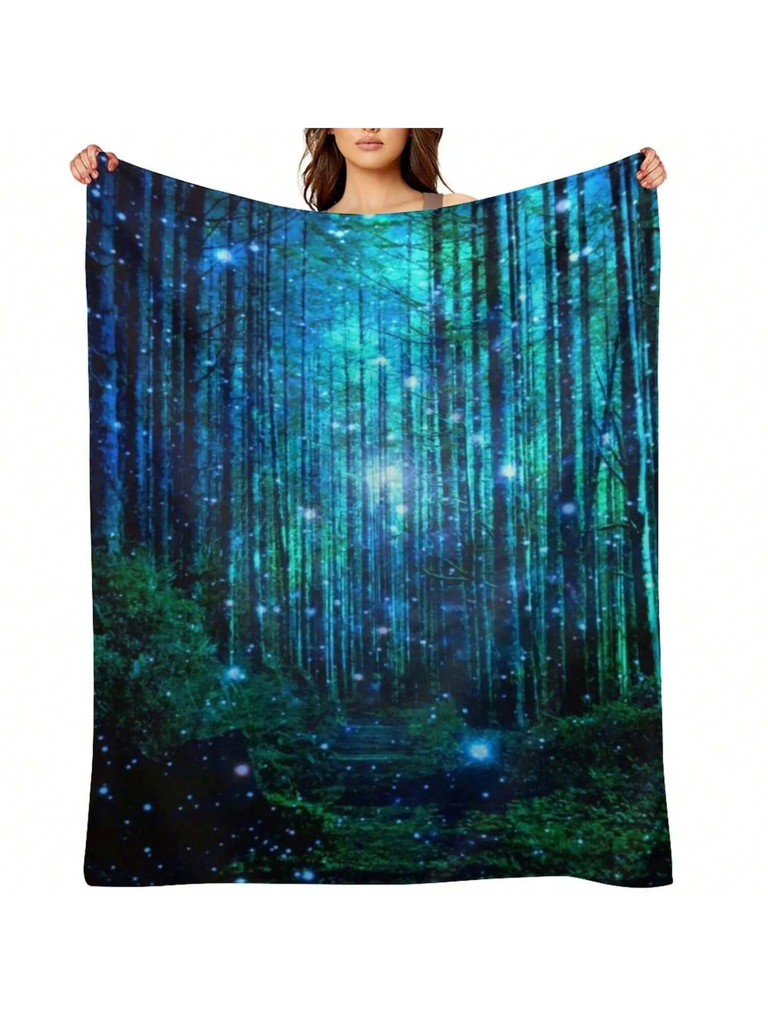 

In The Al Forest Throw Blanket Decorative Beds For Sofa Thin Fashion Sofas Cute Plaid Blankets 75X95CM серый