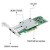 PERCKO 10G PCIe X8 Dual SFP+ Fiber Optic Server Network Card (CN Version)
