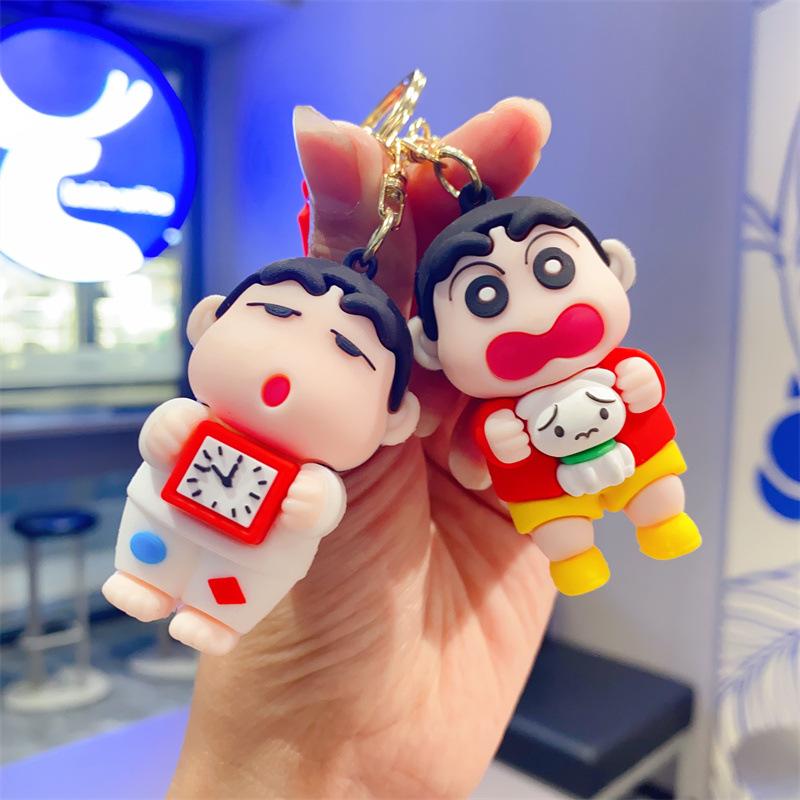New Cute Crayon Small New Keychain Cartoon Animation Small New Toy Doll Pendant Bag Pendant Gift