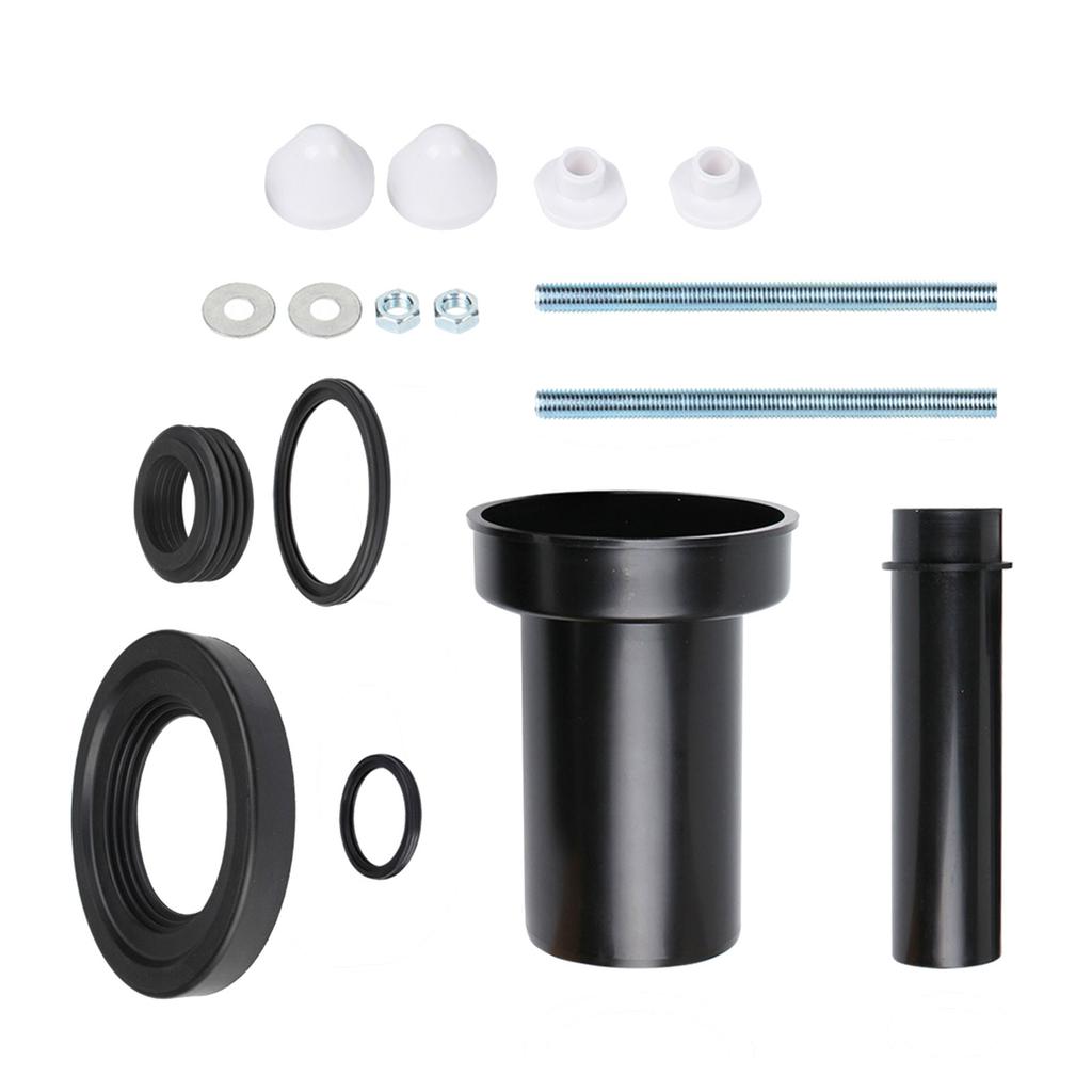 Wall Mounted Toilet Seal Rings set Rubber Seal Gaskets Pressure Resistant Toilet Seal for Leak Prevention & Odor Control
