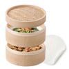 Olayks. A Bamboo Steamer, Supervised by a Culinary Researcher. Two-tiered, 24cm Large Capacity. Handcrafted by Artisans. Ideal for Commercial Use,