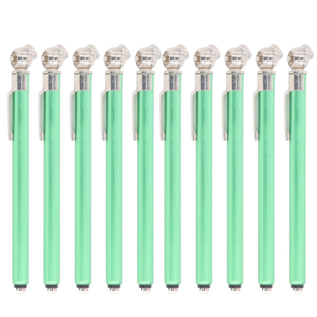 10PCS Pencil Tire Pressure Gauge 3 Ranges 4 Sided Reading High Accuracy Tire Air Gauge