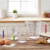 3pcs/set Clear Baking Measuring Cup with Scales Mixing Cup Practical Measure Mug  Batter