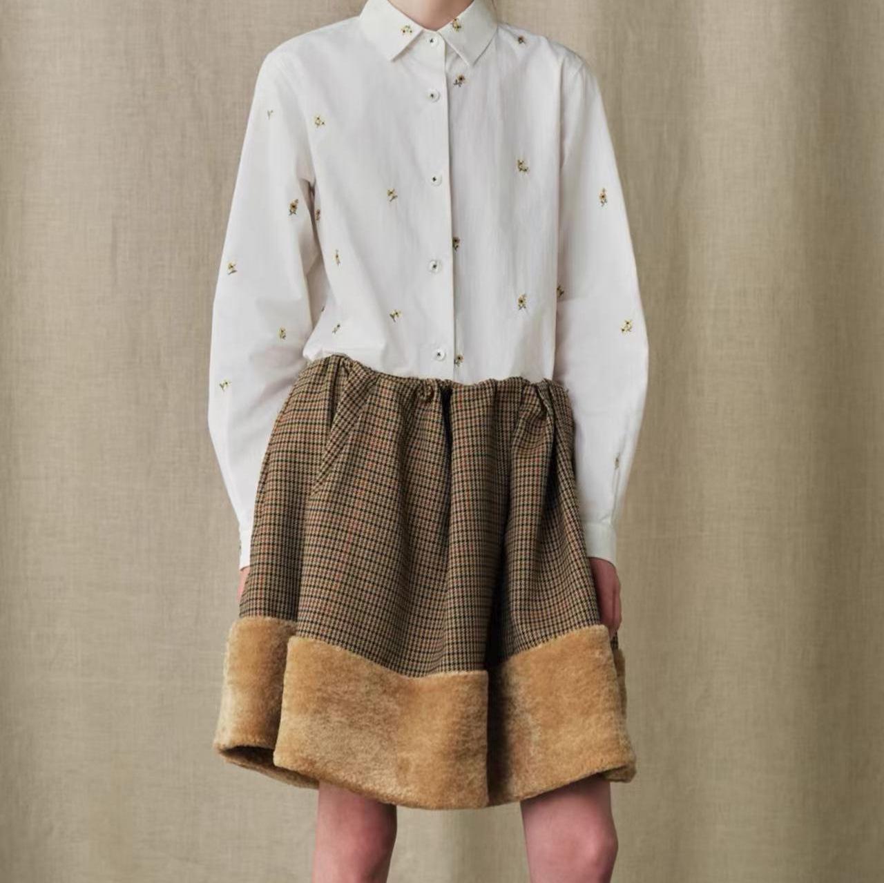 Available Now: Nanyou Women s Houndstooth Sky Island Half Skirt Medium