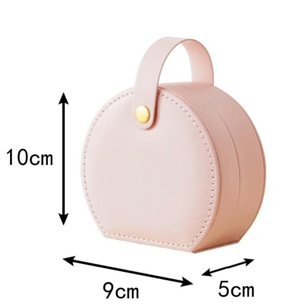 Handbag Jewelry Storage Box Semi-Circular Jewelry Organizer Portable Jewelry Box  Rings