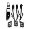 7pcs Carbon Fiber Styling Car Interior Door Handle Trim Replace For BMW F10 LHD
