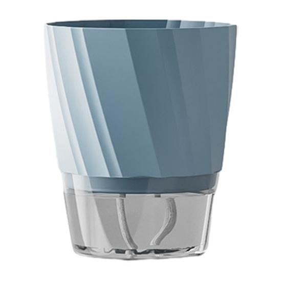 Selbstbewässernder Pflanztopf Blumentopf mit transparentem Reservoir Pflanzgefäß mit Dochtschnüren und Drainagelöchern für Orchideen Afrikanisches Veilchen Sukkulenten Zimmerpflanzen