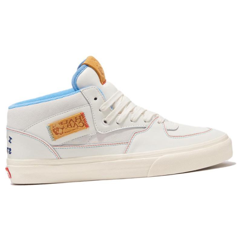 IAB STUDIO X Vans Mid Top Skateboard Shoes Unisex White Brown VN000DZ3CYP
