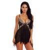 Lingerie for Women Front Closure Babydoll Lace V Neck Mesh Sleepwear Lingerie