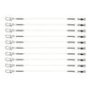 Fluorocarbon Leaders Set for Saltwater Freshwater Fishing Leader Line with Swivel and Snap Fluorocarbon Fishing Leaders