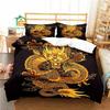 China Dragon Duvet Cover Set 100% Polyester 3D Digital Printing Bedding King Size Printing Bed Bedroom Set