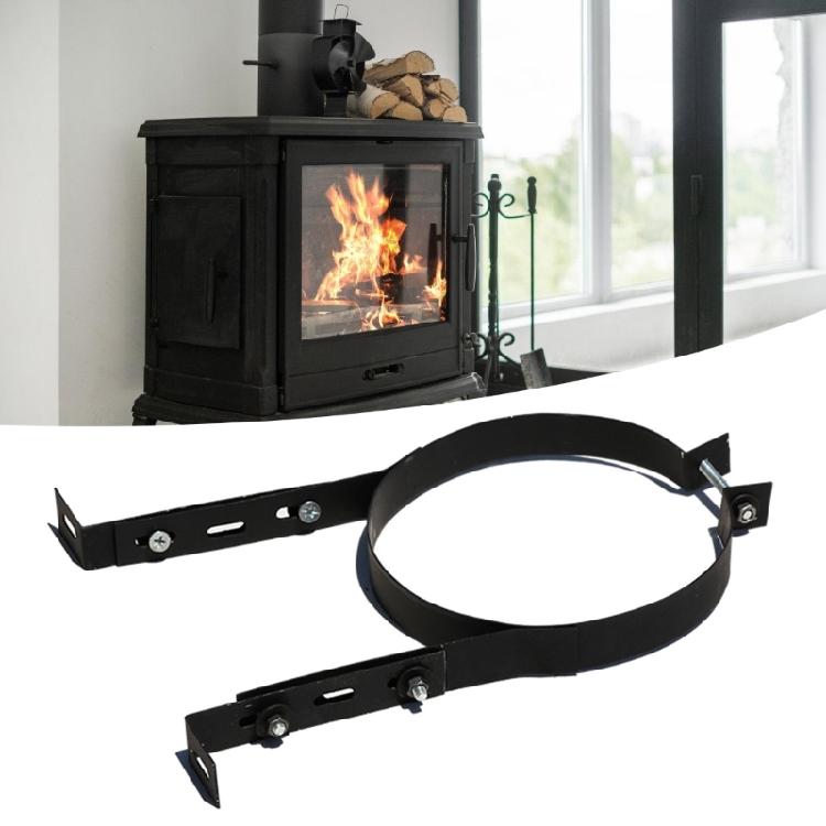 Multipurpose Chimney Pipe Clamps Smokes Pipe Bracket Chimney Pipe Holder Adjustable Stainless Steel Wall Support