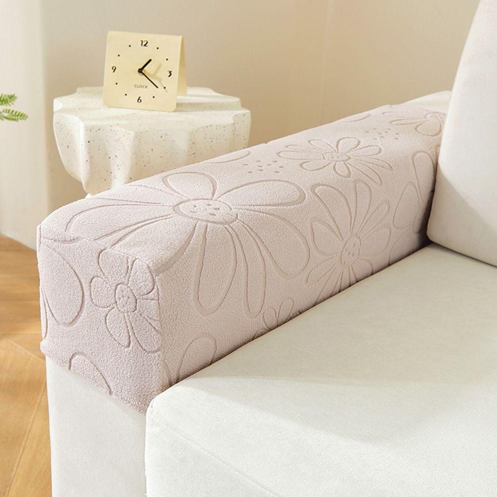 Universal Stretch Sofa Armrest Cover Elastic Anti-slip Sofa Cover Jacquard Fabric Couch Arm Protector for Home Furniture Decor
