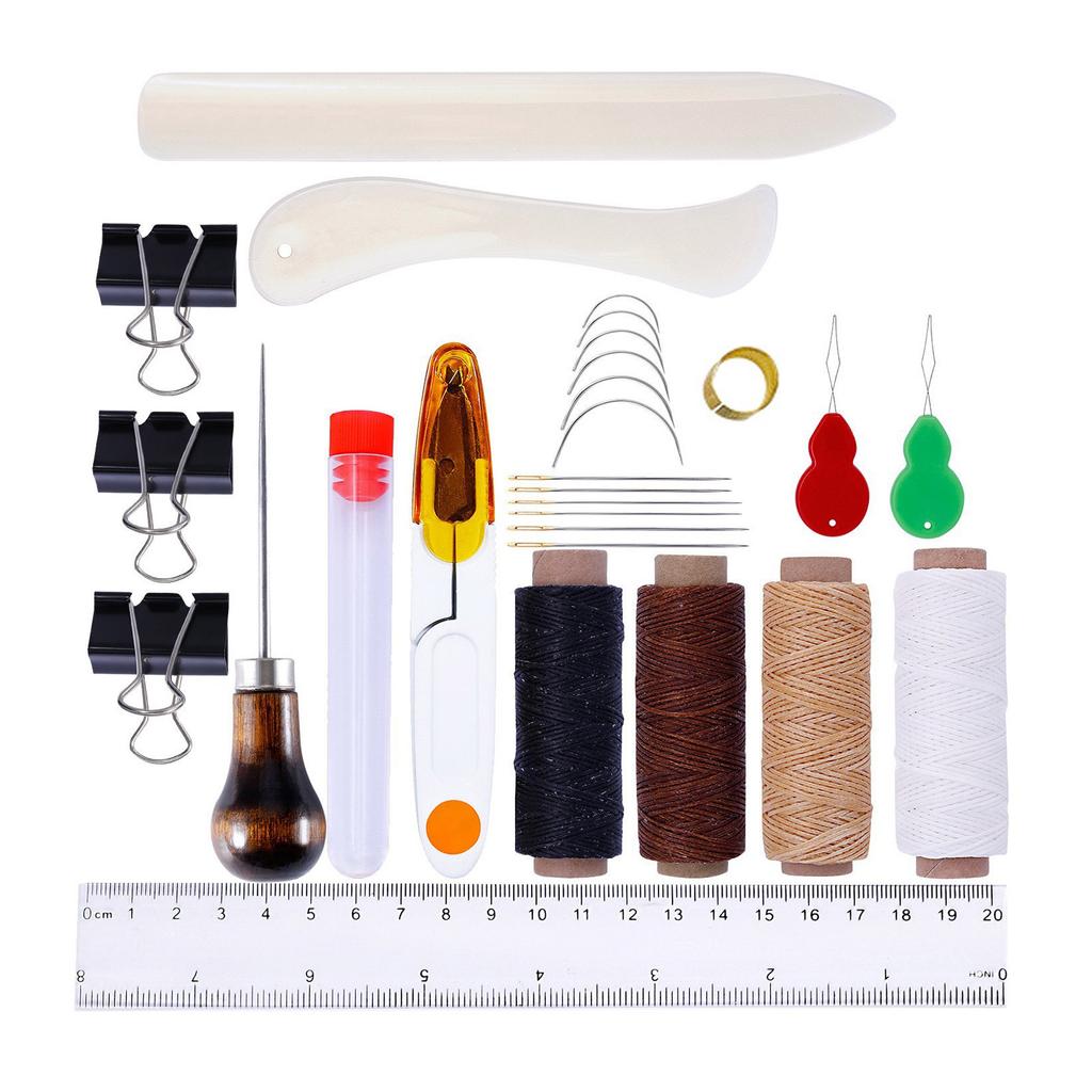Complete Leather Craft Tool Set Leather Craft Hand Stitching Tools Leather Working Tool for Leather Working Project