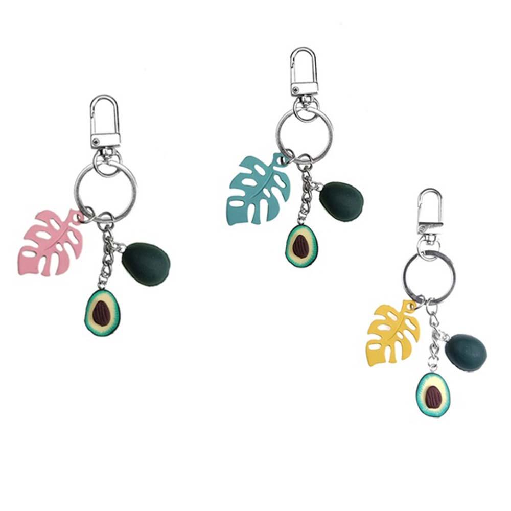 Charm Simulation Fruit Keychain Avocado Heart Shaped Pendant Keyrings Decor Jian Charm Simulation Fruit Keychain Avocado Heart Shaped Pendant Keyrings Decor Jian
