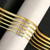 Snake Chain Necklace Dainty Simple Jewelry 2mm 3mm 4mm 5mm Chunky Herringbone 18K Gold Plated Thin Flat Snake Choker Necklaces